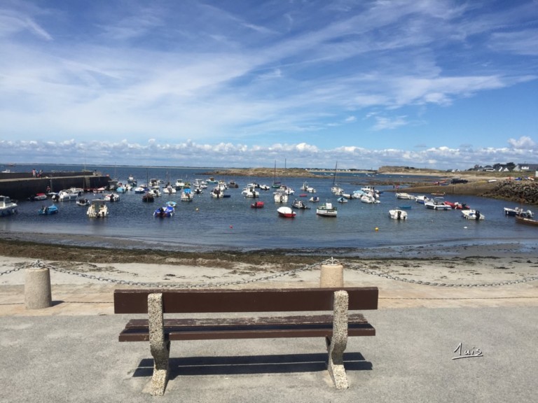 Le banc du port par August Luis